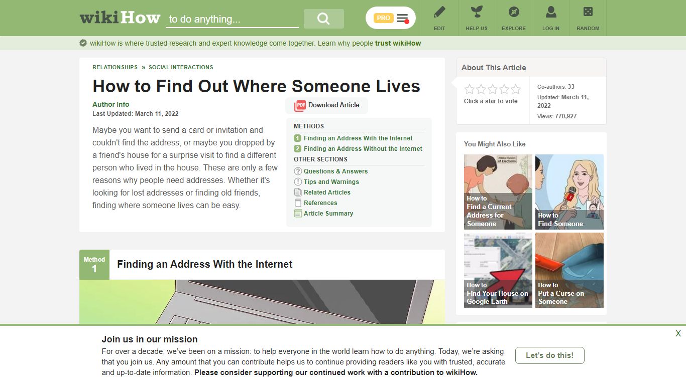 How to Find Out Where Someone Lives: 8 Steps (with Pictures) - wikiHow